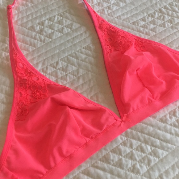 Aerie Sheer Pink Halter Top - Picture 1 of 6